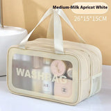 Double-layer Transparent Portable Wash Bag