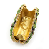 Animal Forest Package, Hollow Metal Crystal Banquet Package, Drip Oil Inlaid Diamond Handbag