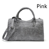 Ladies Vintage Fringe Studded Crossbody Bag