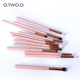 12pcs Eye Brushes Set Make up Tool Kit For Eyes Eye Liner Shader natural-synthetic hair