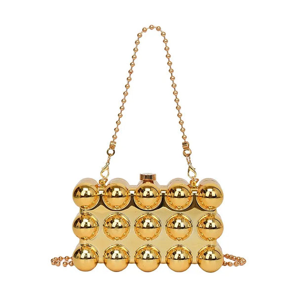 Fashionable mini lipstick bag trendy and versatile pearl chain crossbody bag