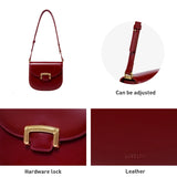 Original Women Bag  New Trendy High-end Wedding Bag Shoulder Bag Commuting Handbag Retro Style Saddle Bag