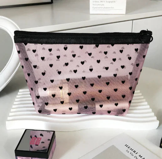 Love Mesh Cosmetic Bag