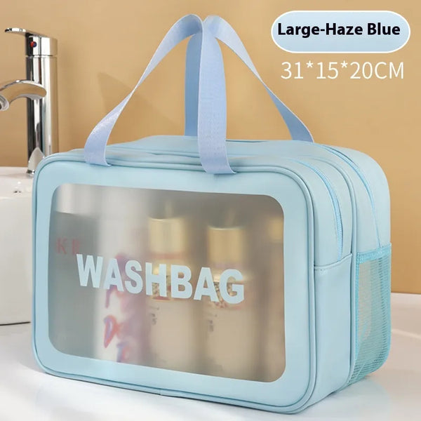 Double-layer Transparent Portable Wash Bag