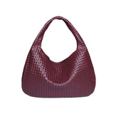 Crescent shaped women's bag hand woven hand-held dumpling bag fashionable single shoulder armpit bag
