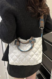 Bubble Textured Printed Strap Handbag