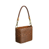 Women's Crossbody Bag Genuine Leather Literature and Art Chinese Style Small Square Bag Retro Handwoven Personalized Women's Bag