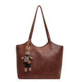 Stylish One-Shoulder Oil Wax Leather Bag